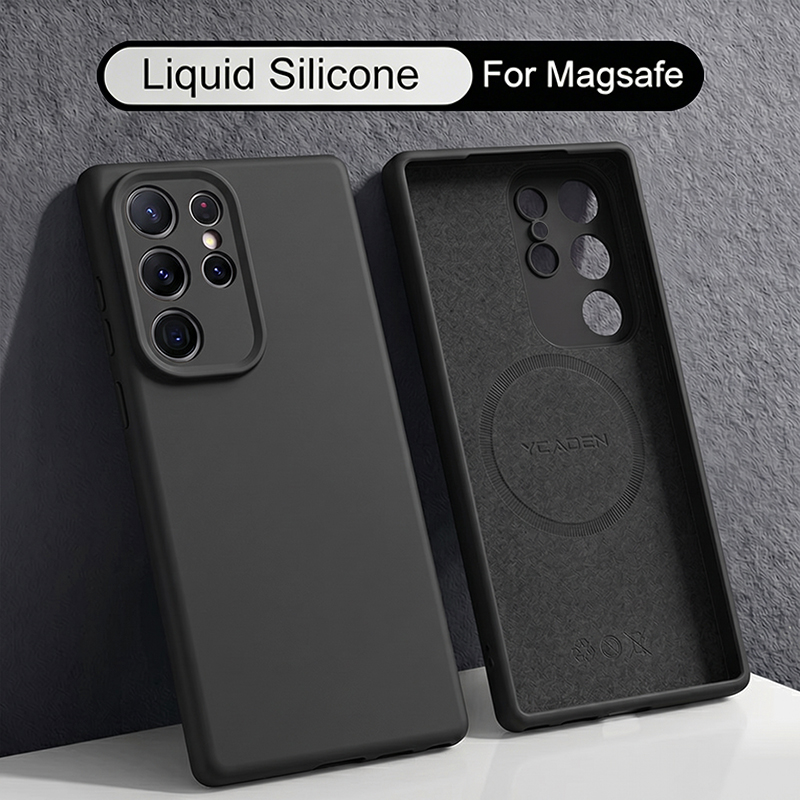 Liquid Silicone Magnetic Phone Case - Samsung Galaxy S26 S25 S24 S23