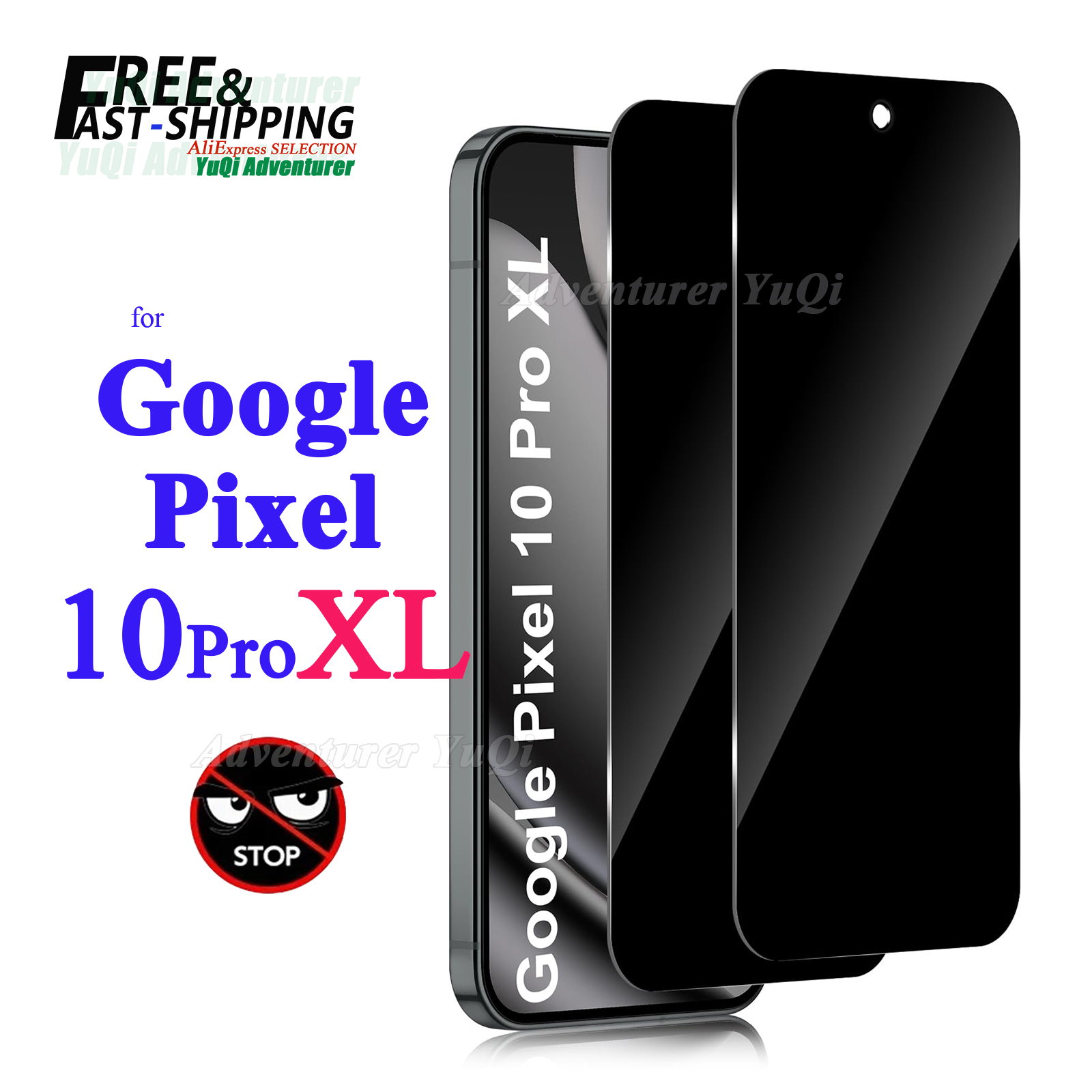 Anti Spy Privacy Glass Case - Google Pixel 10 Pro XL Gizlilik