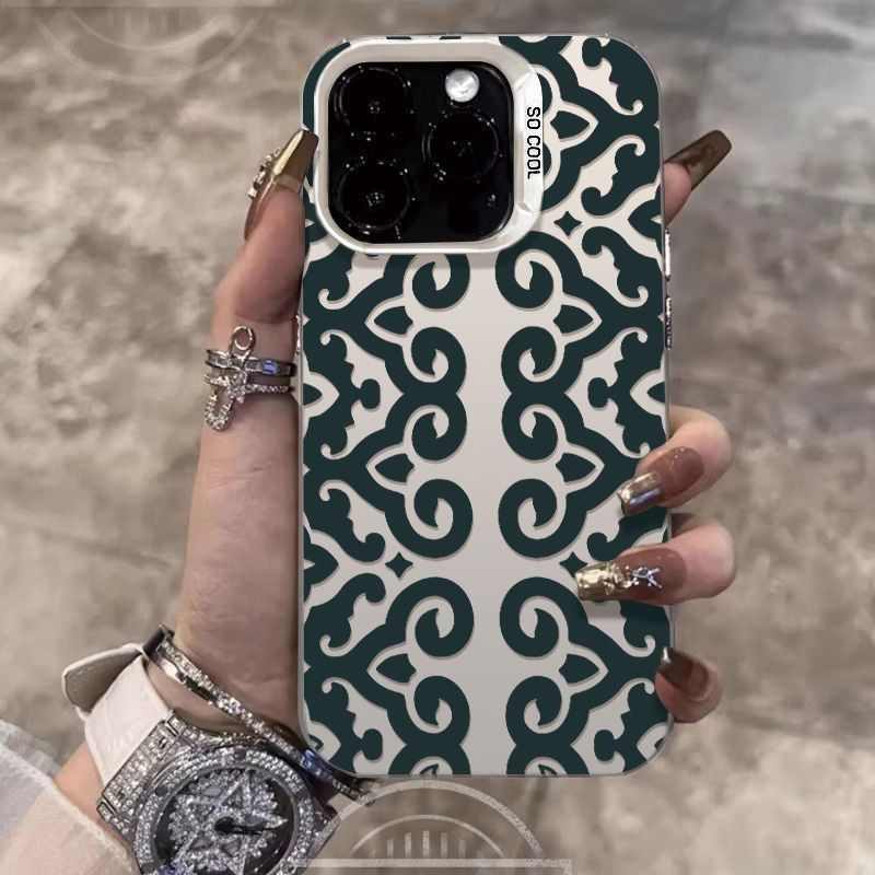 Vintage Floral Pattern Soft Case - iPhone 17 16 15 Pro Max