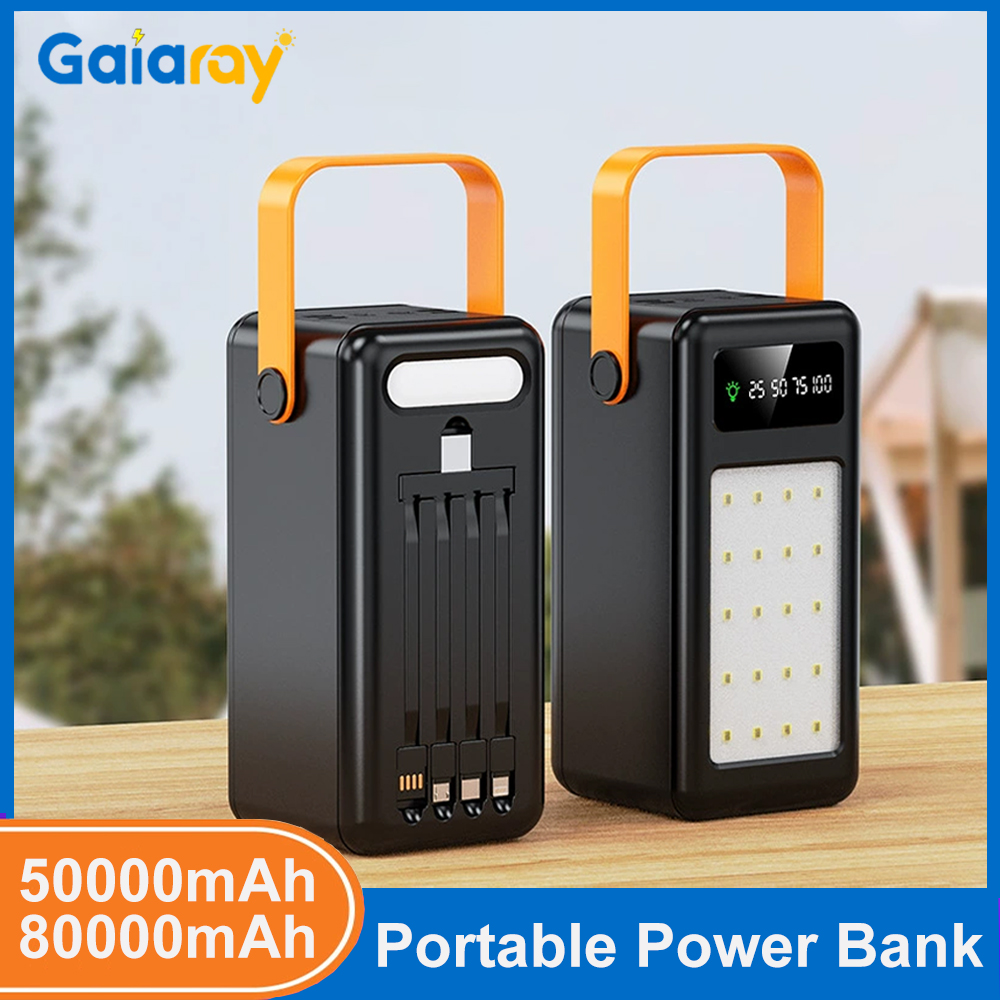 Power Banks - 50000mAh 80000mAh Taşınabilir Güç Bankası Hızlı