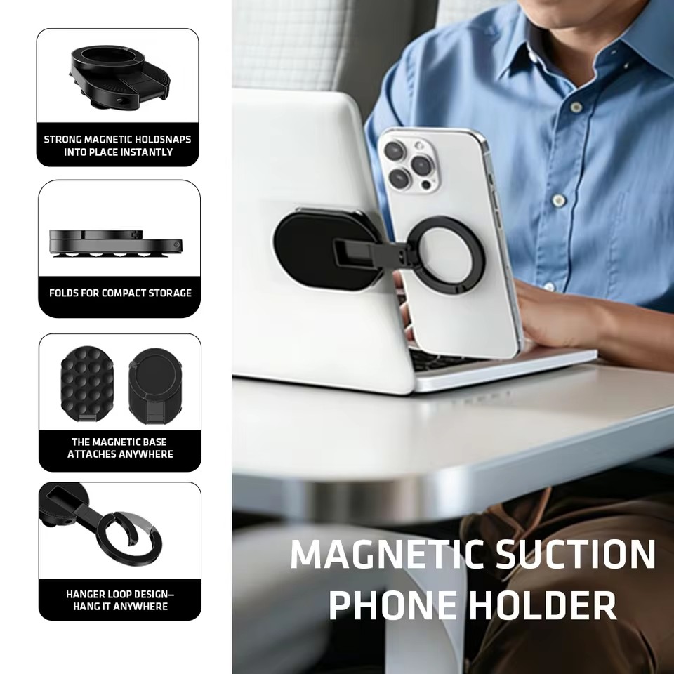 Phone Stands - MA39 Manyetik Katlanabilir Telefon Standı Evrensel
