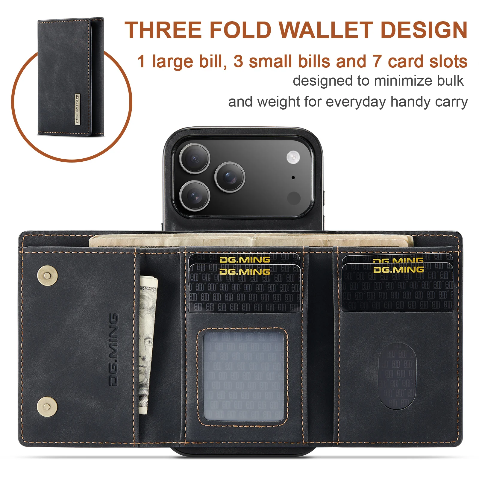 Yeni iPhone 17 Pro Max Air 16  - Leather Wallet Card Holder Phone Cover incelemesi ve fiyatı