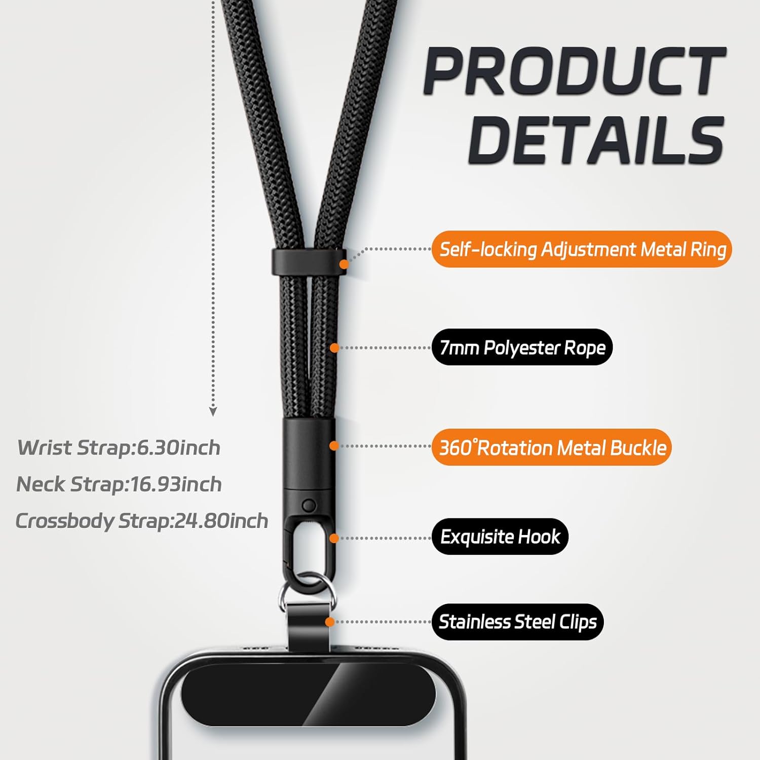 Klipsli Evrensel Telefon İpi Y - Crossbody Lanyard Neck Strap Case incelemesi ve fiyatı