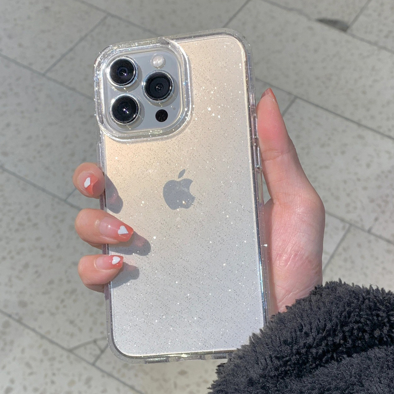 Şeffaf Basit Glitter Telefon K - Clear Shockproof Bumper Case incelemesi ve fiyatı
