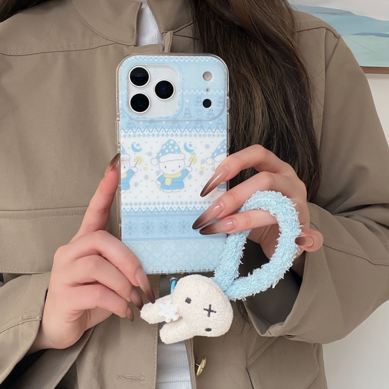 Sevimli kışlık puantiyeli şapk - Cute Cartoon Wrist Strap Silicone Case incelemesi ve fiyatı
