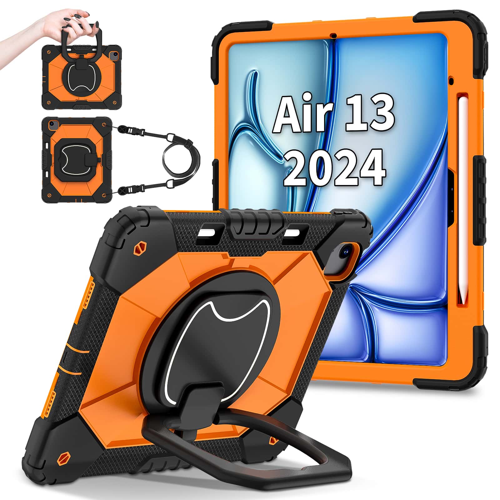 iPad Pro 13 M5 Air 13 M4 M3 M2 - Heavy Duty 360 Full Body Protective Case incelemesi ve fiyatı