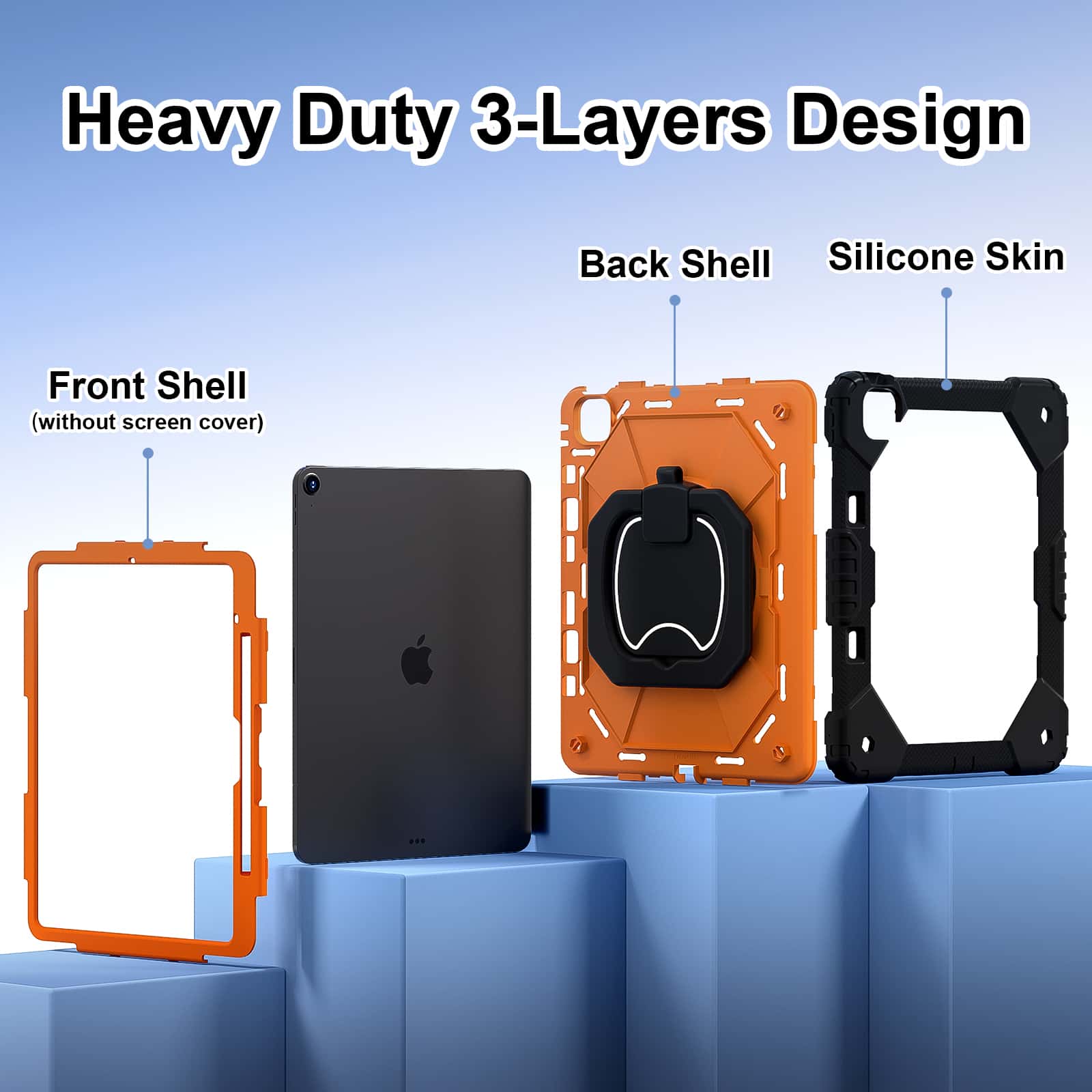 iPad Pro 13 M5 Air 13 M4 M3 M2 - Heavy Duty 360 Full Body Protective Case incelemesi ve fiyatı