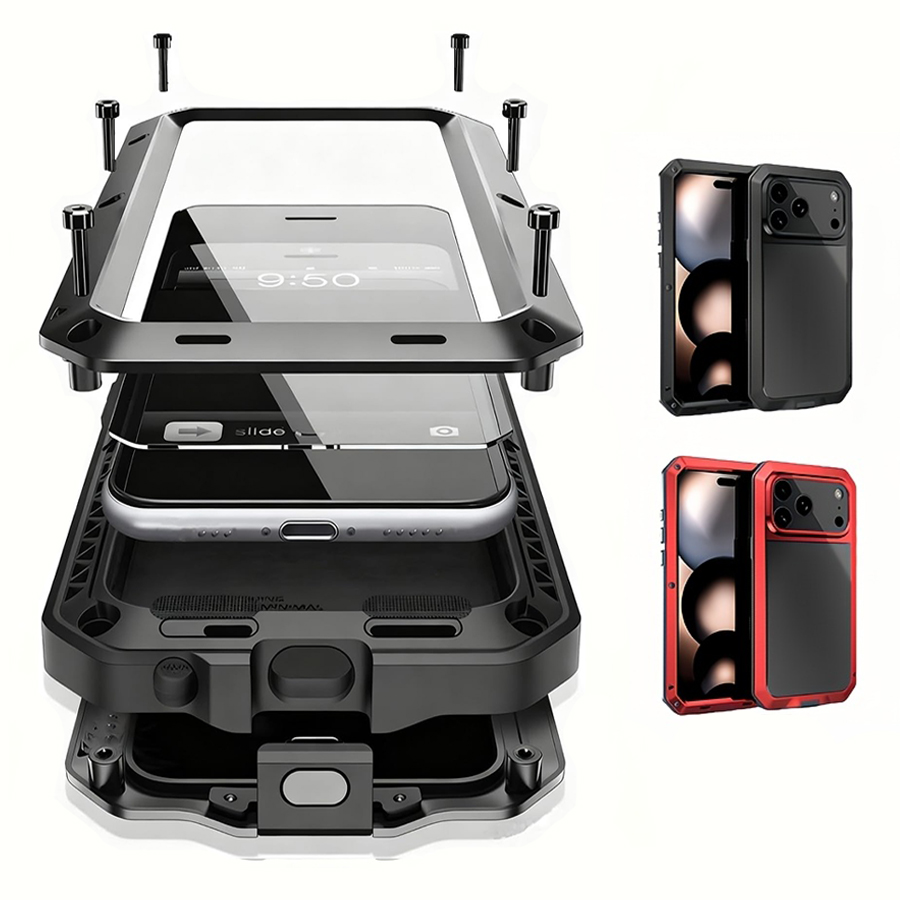 Ağır Hizmet Tipi Metal Zırhlı  - Heavy Duty 360 Full Body Protective Case incelemesi ve fiyatı