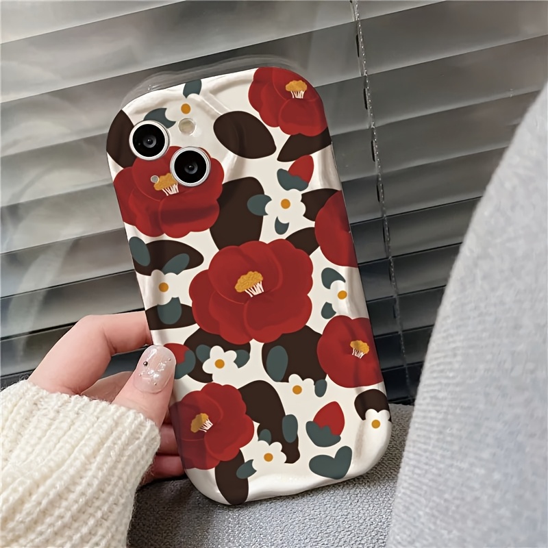 Vintage Kırmızı Kamelya Çiçeği - Vintage Floral Pattern Soft Case incelemesi ve fiyatı